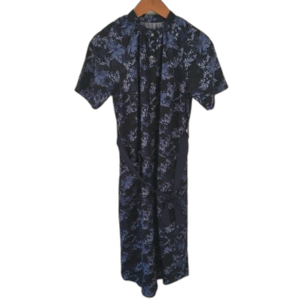 Banana Republic Blue Utility Midi Dress NWT Size Small Coastal Vacay Beach